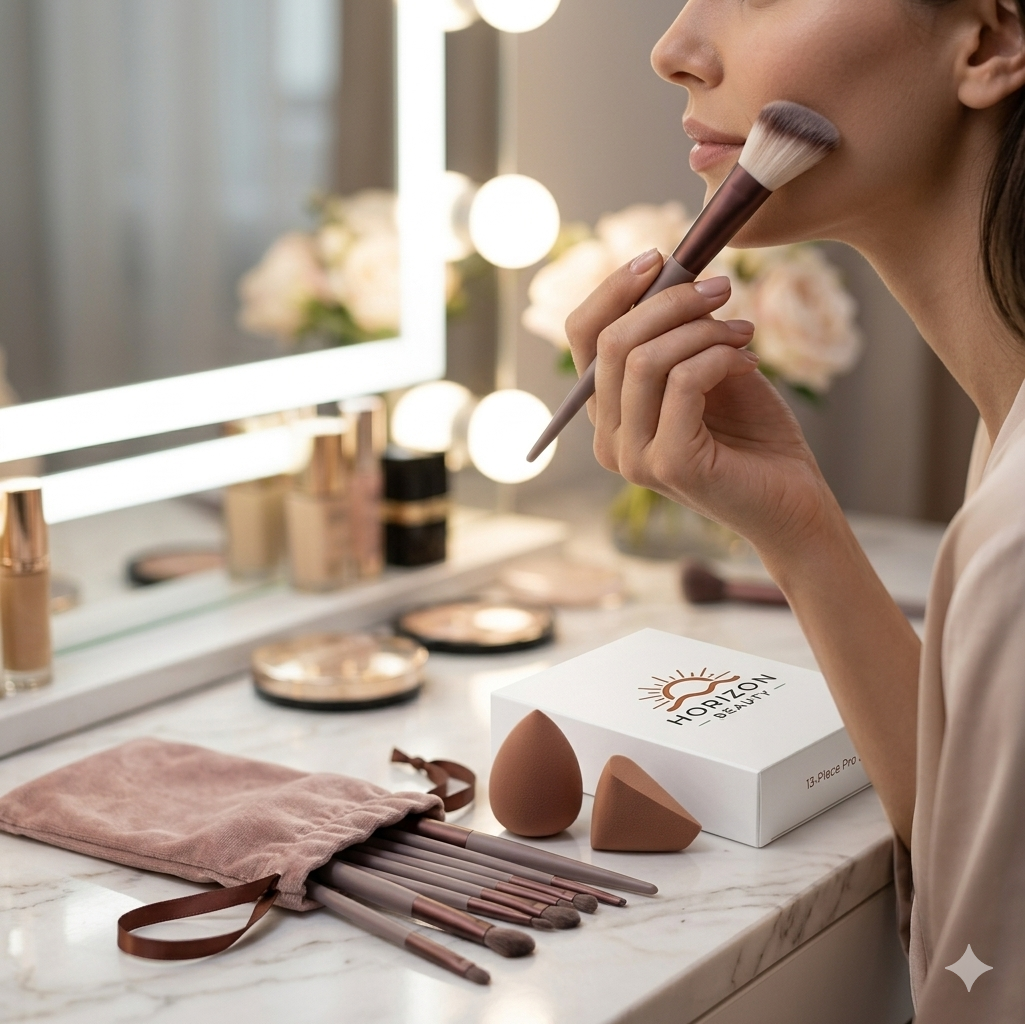 Horizon Beauty 13-Piece Pro Makeup Brush Set
