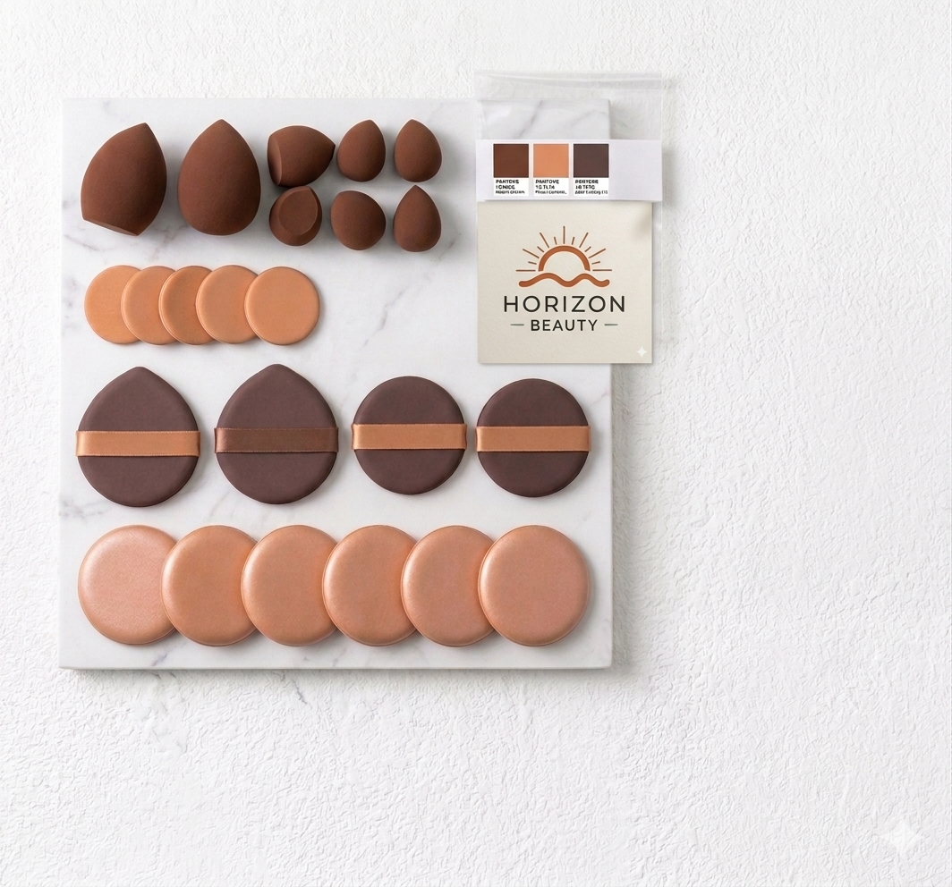 Horizon Beauty 35-Piece Signature Sponge & Puff Set