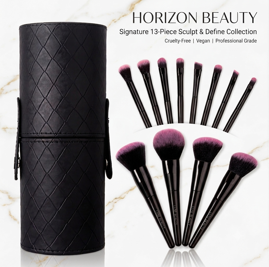 Horizon Beauty | 13-Piece Luxury Sculpt &amp; Define Brush Set
